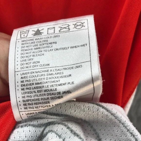 Nike Tank Top Boys Large Vneck Logo Athletic Workout Shirt Red White Gray Shirt - Picture 9 of 9